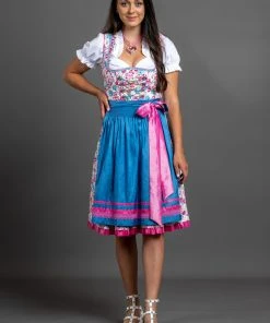 Allgäu Rebell Dirndl " Bianca " In Türkis -Stockerpoint Verkaufsgeschäft allgau rebell dirndl bianca in turkis 3 scaled