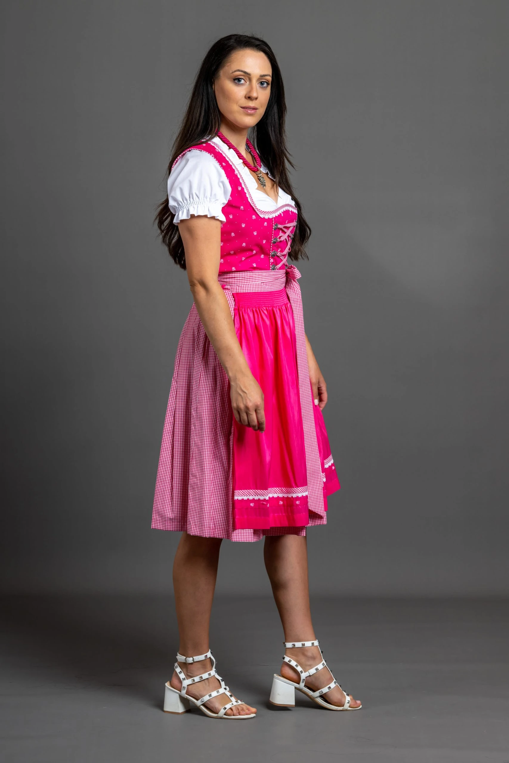 Allgäu Rebell Dirndl " Schwabing " In Pink 4 Allgäu Rebell Dirndl " Schwabing " In Pink – Bild 2