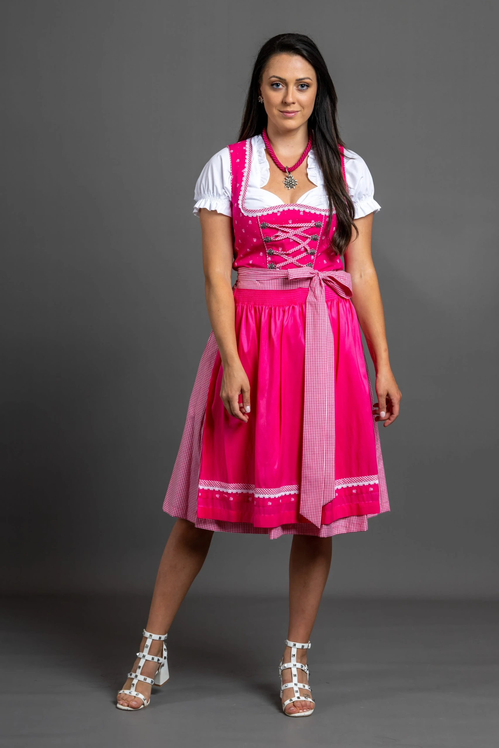Allgäu Rebell Dirndl " Schwabing " In Pink 5 Allgäu Rebell Dirndl " Schwabing " In Pink – Bild 3