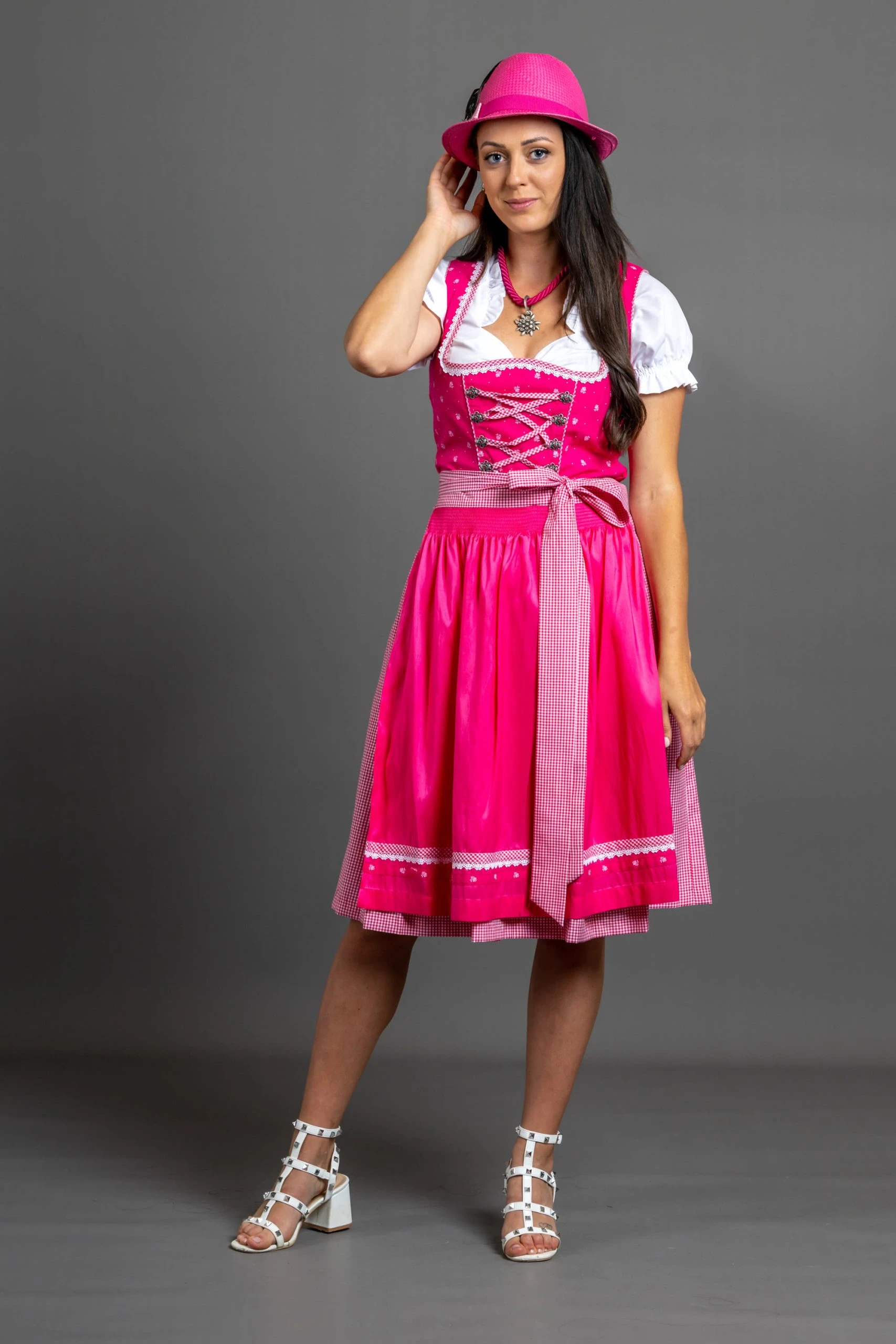 Allgäu Rebell Dirndl " Schwabing " In Pink 7 Allgäu Rebell Dirndl " Schwabing " In Pink – Bild 5