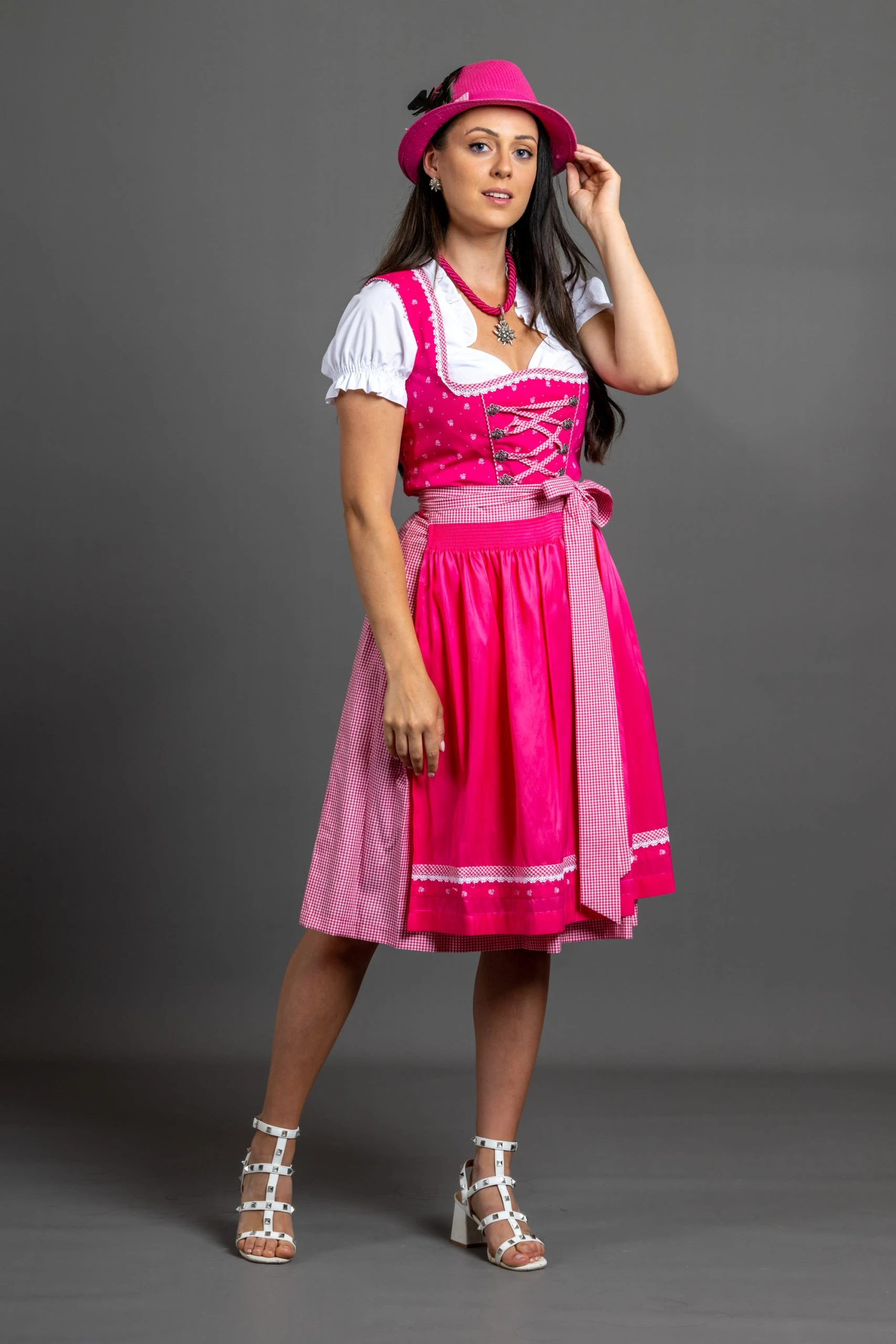 Allgäu Rebell Dirndl " Schwabing " In Pink 3 Allgäu Rebell Dirndl " Schwabing " In Pink