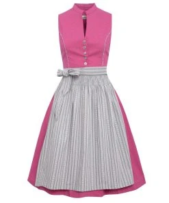 Almsach Midi Dirndl Annelie In Pink