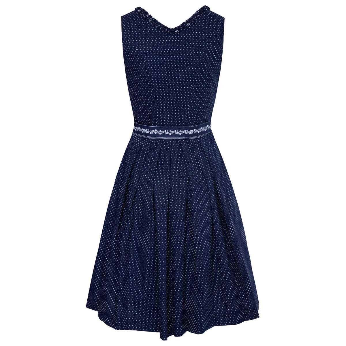 Almsach Midi Dirndl Bine In Dunkelblau 7 Almsach Midi Dirndl Bine In Dunkelblau – Bild 5