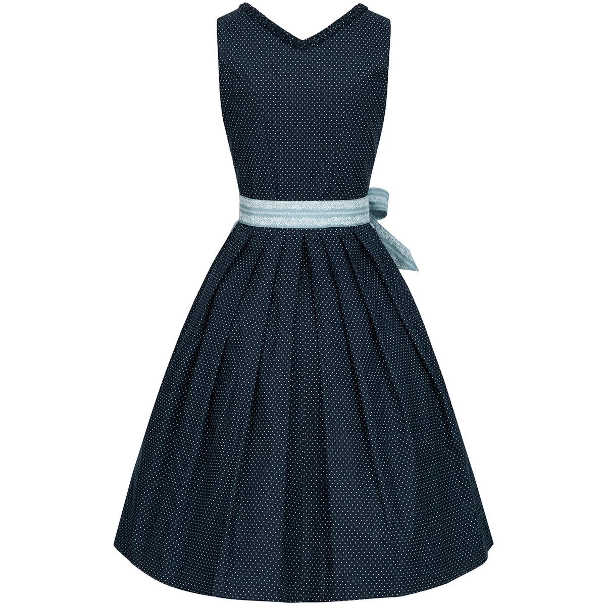 Almsach Midi Dirndl Elke In Dunkelblau 6 Almsach Midi Dirndl Elke In Dunkelblau – Bild 5