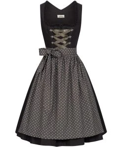 Almsach Midi Dirndl Ella In Schwarz