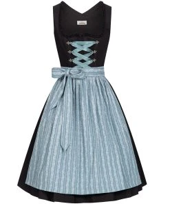 Almsach Midi Dirndl Gabi In Schwarz