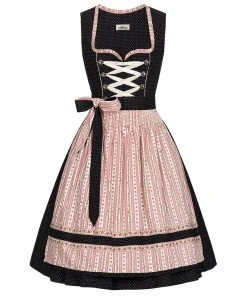 Almsach Midi Dirndl Gitti In Schwarz