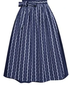 Almsach Midi Dirndl In Dunkelblau -Stockerpoint Verkaufsgeschäft almsach midi dirndl in dunkelblau 3
