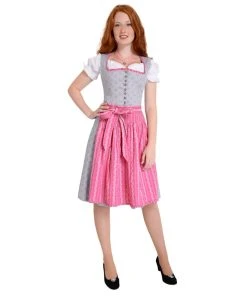 Almsach Midi Dirndl In Grau -Stockerpoint Verkaufsgeschäft almsach midi dirndl in grau 5