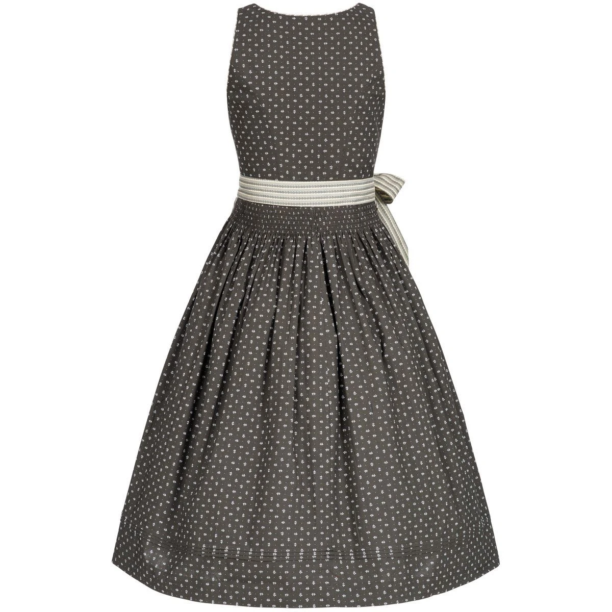 Almsach Midi Dirndl Patricia In Grau 6 Almsach Midi Dirndl Patricia In Grau – Bild 4