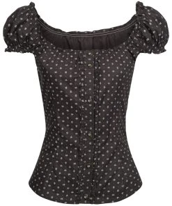 Almsach Trachtenbluse In Anthrazit