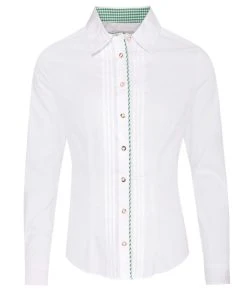 Almsach Trachtenbluse In Weiß