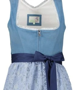 Alpenfee Dirndl "Feli" In Blau/ Hellblau -Stockerpoint Verkaufsgeschäft alpenfee dirndl feli in blau hellblau 2