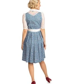 Alpenfee Midi Dirndl 2tlg. 60 Cm UTA Blau -Stockerpoint Verkaufsgeschäft alpenfee midi dirndl 2tlg 60 cm uta blau 3