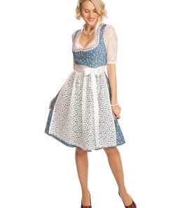 Alpenfee Midi Dirndl 2tlg. 60 Cm UTA Blau -Stockerpoint Verkaufsgeschäft alpenfee midi dirndl 2tlg 60 cm uta blau 4