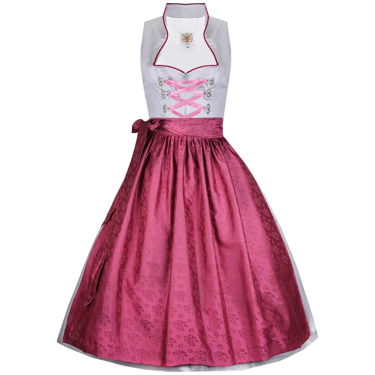 Apple Of My Eye Midi Dirndl In Grau 4 Apple Of My Eye Midi Dirndl In Grau – Bild 2