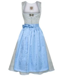 Apple Of My Eye Midi Dirndl In Hellblau