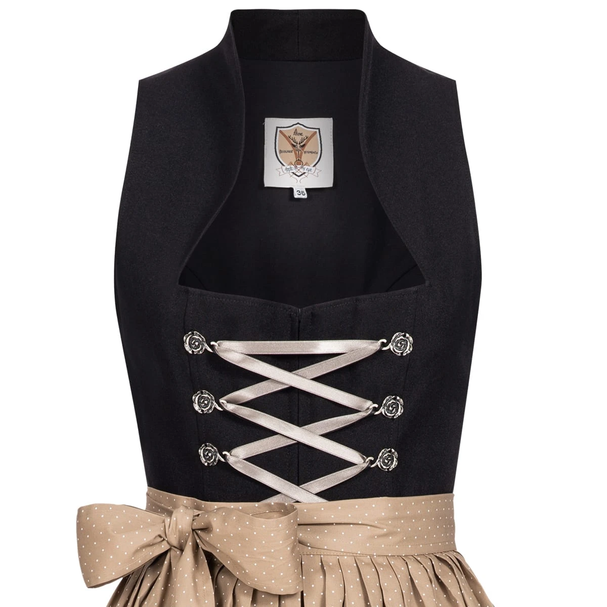 Apple Of My Eye Midi Dirndl In Schwarz 4 Apple Of My Eye Midi Dirndl In Schwarz – Bild 2