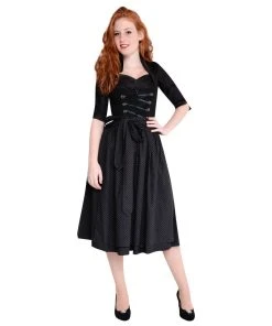Apple Of My Eye Midi Dirndl In Schwarz -Stockerpoint Verkaufsgeschäft apple of my eye midi dirndl in schwarz 10