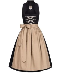 Apple Of My Eye Midi Dirndl In Schwarz