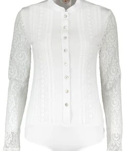 BERWIN & WOLFF Trachten-Blusenbody In Weiß