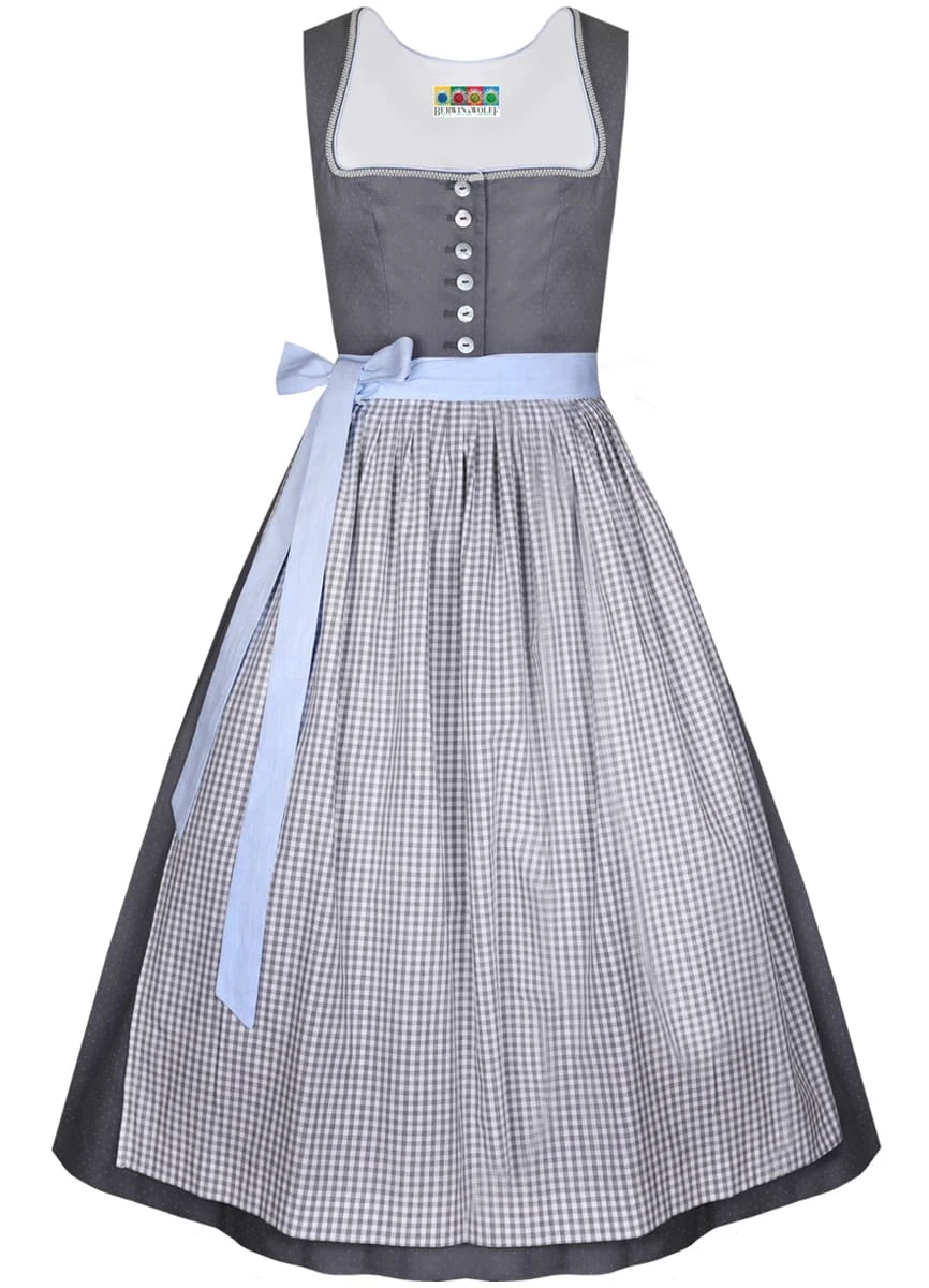 Berwin Und Wolff Midi Dirndl In Anthrazit 3 Berwin Und Wolff Midi Dirndl In Anthrazit