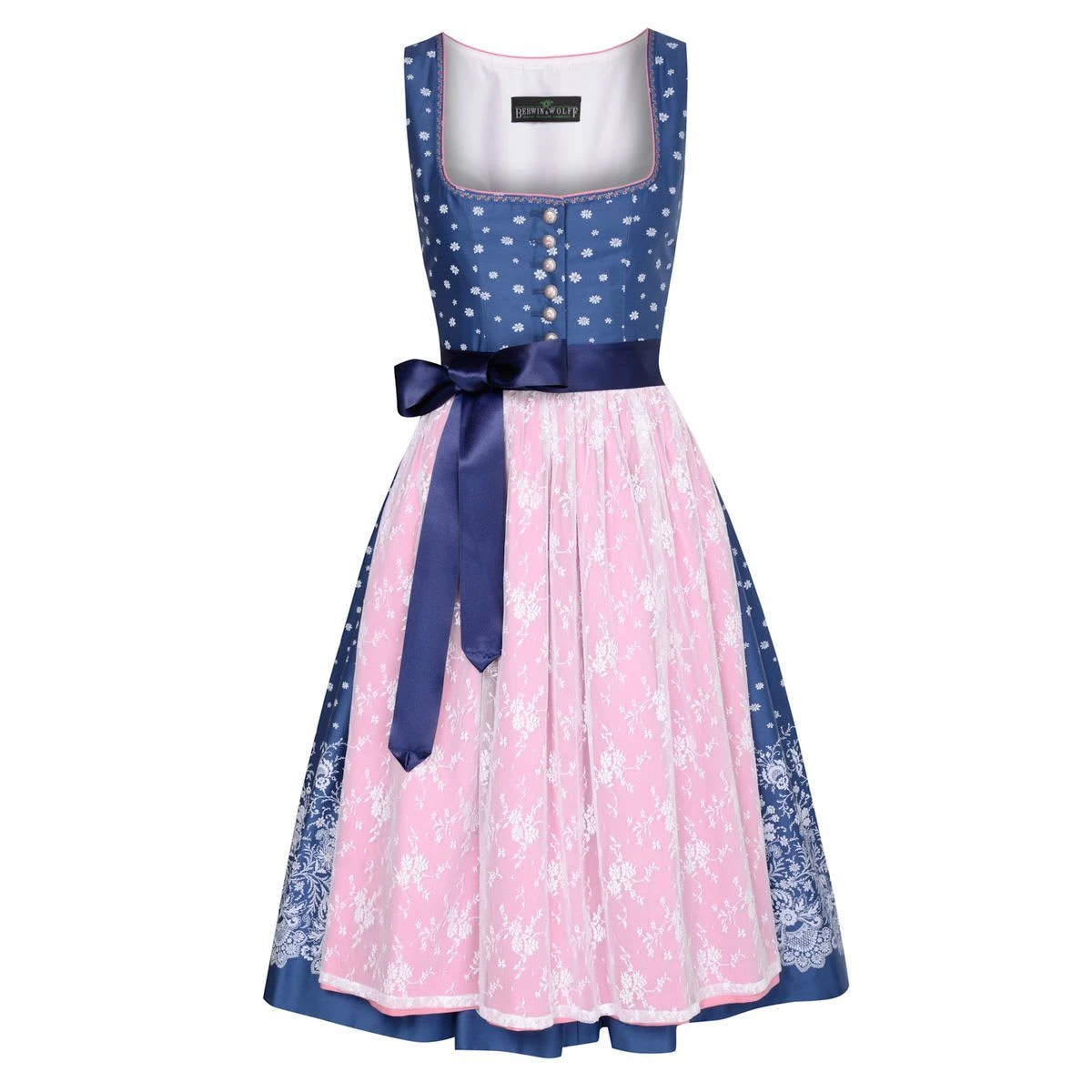 Berwin Und Wolff Midi Dirndl In Blau 3 Berwin Und Wolff Midi Dirndl In Blau