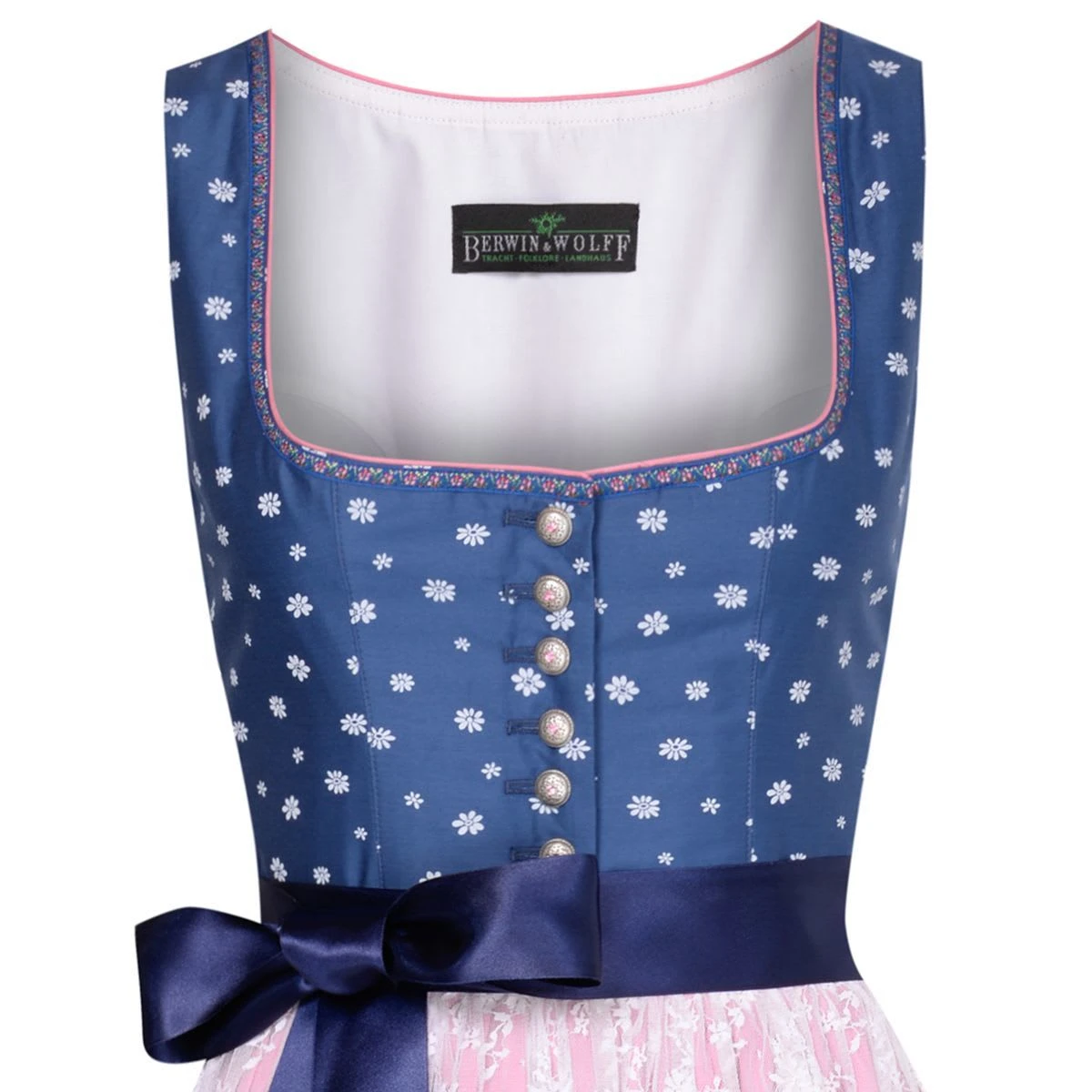 Berwin Und Wolff Midi Dirndl In Blau 4 Berwin Und Wolff Midi Dirndl In Blau – Bild 2