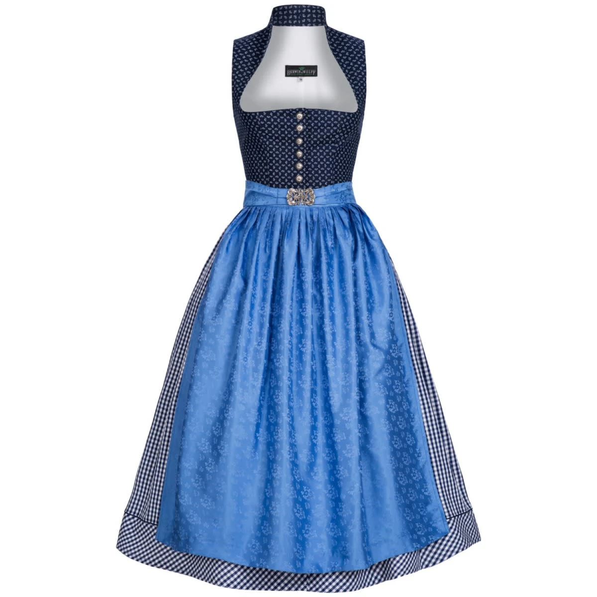 Berwin Und Wolff Midi Dirndl In Blau 3 Berwin Und Wolff Midi Dirndl In Blau