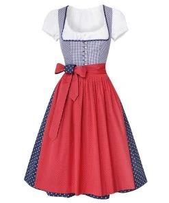 Berwin Und Wolff Midi Dirndl In Dunkelblau