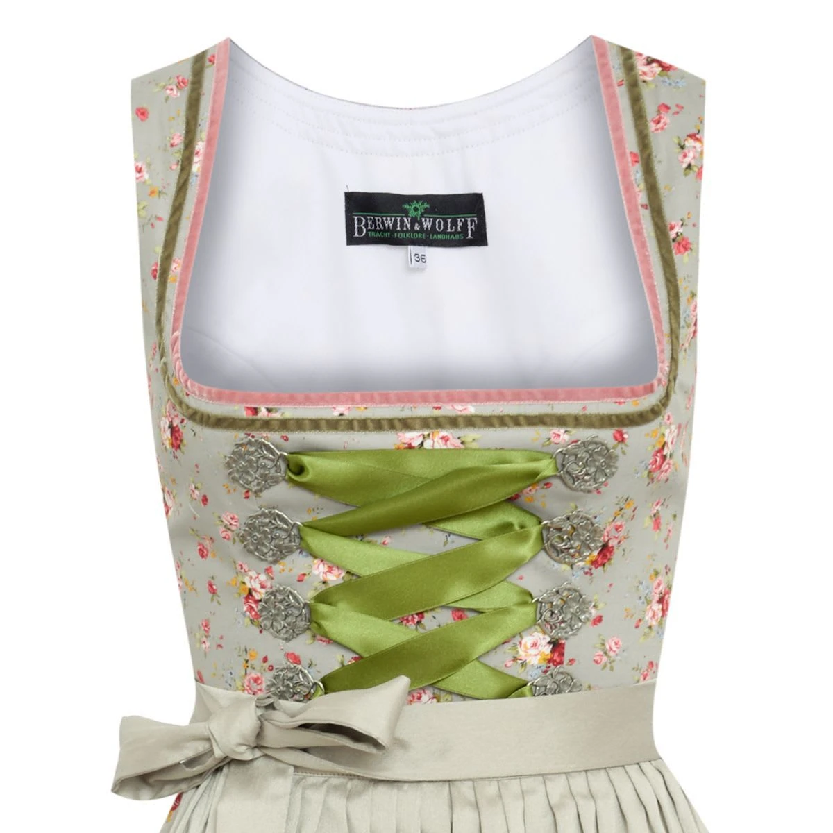 Berwin Und Wolff Midi Dirndl In Grau 4 Berwin Und Wolff Midi Dirndl In Grau – Bild 2