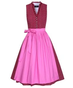 Berwin Und Wolff Midi Dirndl In Rot