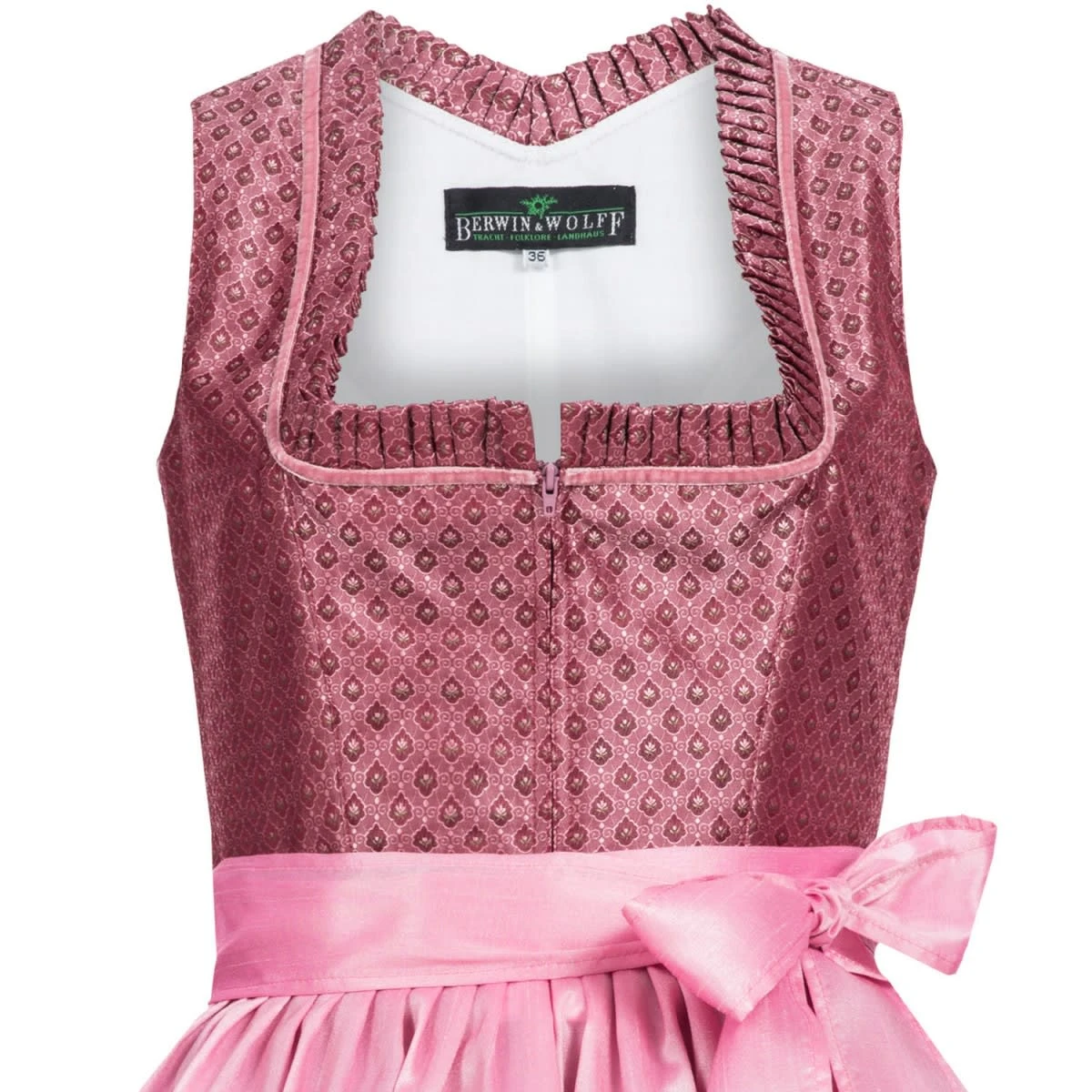 Berwin Und Wolff Midi Dirndl In Weinrot 4 Berwin Und Wolff Midi Dirndl In Weinrot – Bild 2