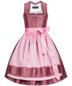 Berwin Und Wolff Midi Dirndl In Weinrot