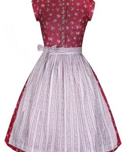Berwin Und Wolff Midi Dirndl In Weinrot