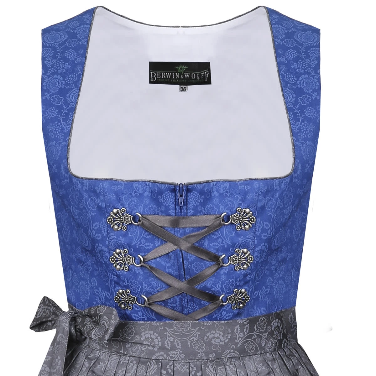 Berwin Und Wolff Midi Dirndl Mona In Blau 4 Berwin Und Wolff Midi Dirndl Mona In Blau – Bild 2
