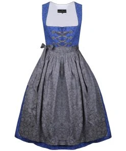 Berwin Und Wolff Midi Dirndl Mona In Blau