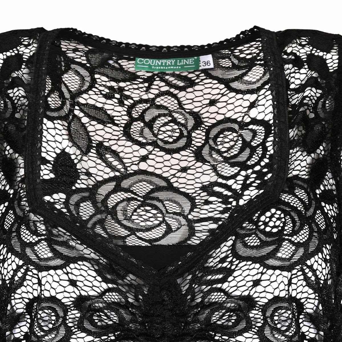 Country Line Dirndlbluse In Schwarz 4 Country Line Dirndlbluse In Schwarz – Bild 2