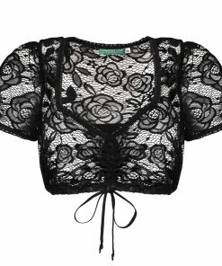 Country Line Dirndlbluse In Schwarz