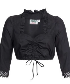 Country Line Dirndlbluse In Schwarz