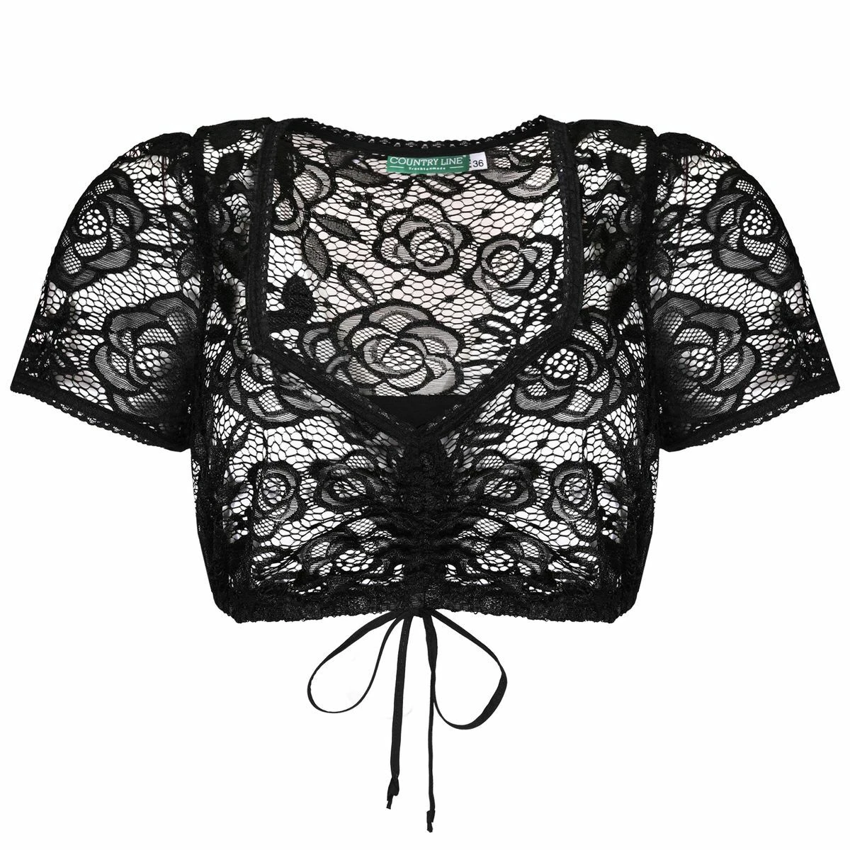 Country Line Dirndlbluse In Schwarz 3 Country Line Dirndlbluse In Schwarz