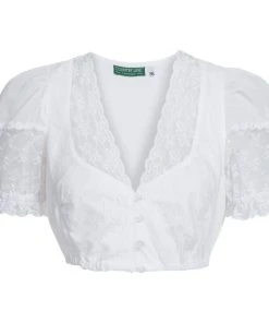 Country Line Dirndlbluse In Weiß