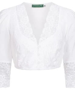 Country Line Dirndlbluse In Weiß