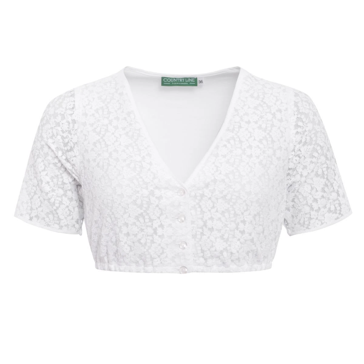 Country Line Dirndlbluse In Weiß 3 Country Line Dirndlbluse In Weiß