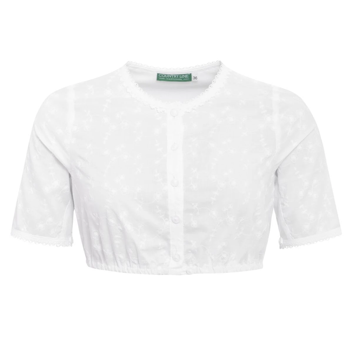 Country Line Dirndlbluse In Weiß 3 Country Line Dirndlbluse In Weiß
