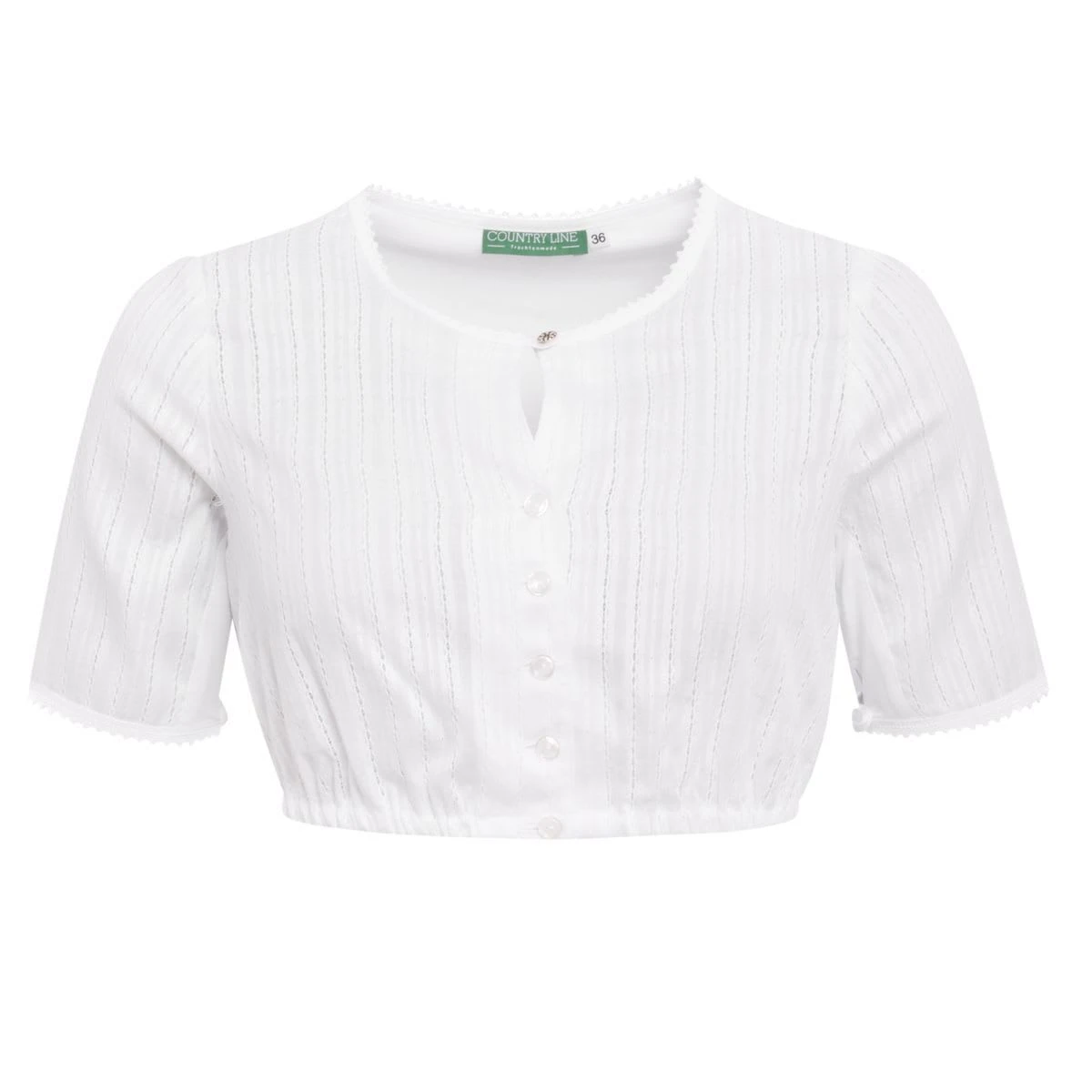 Country Line Dirndlbluse In Weiß 3 Country Line Dirndlbluse In Weiß