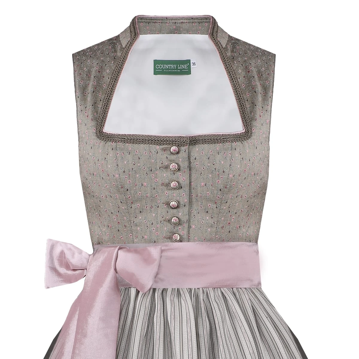 Country Line Midi Dirndl In Beige 5 Country Line Midi Dirndl In Beige – Bild 3