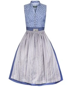 Country Line Midi Dirndl In Blau