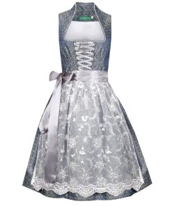 Country Line Midi Dirndl In Blau