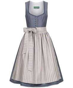Country Line Midi Dirndl In Blau